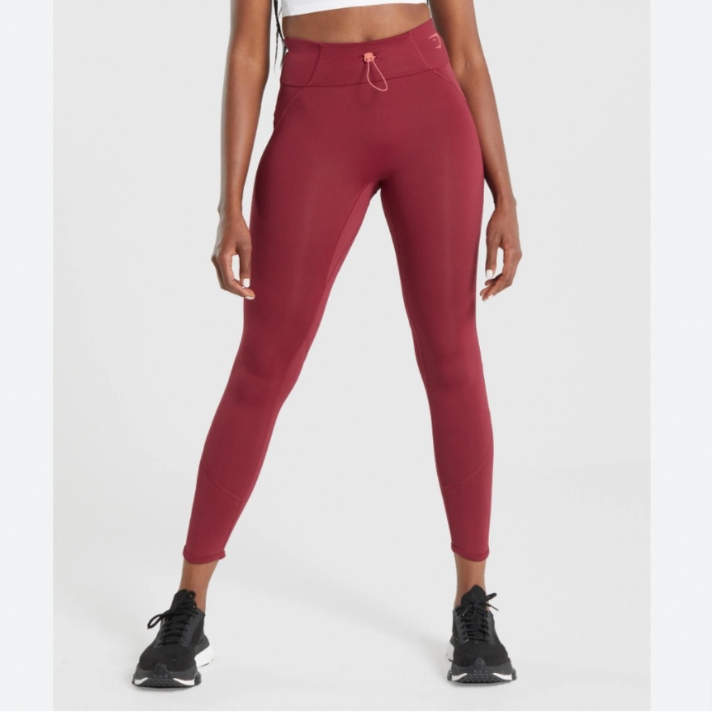 Gymshark Pulse Leggings Burgundy